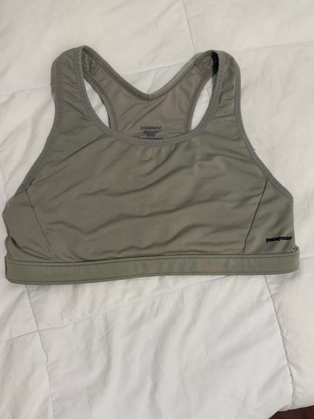 Patagonia Olive/Gray Racerback Sports Bra